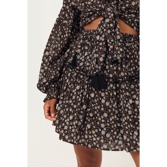 NWT Spell & the Gypsy Collective Black Rae Mini Skirt - Picture 4 of 15